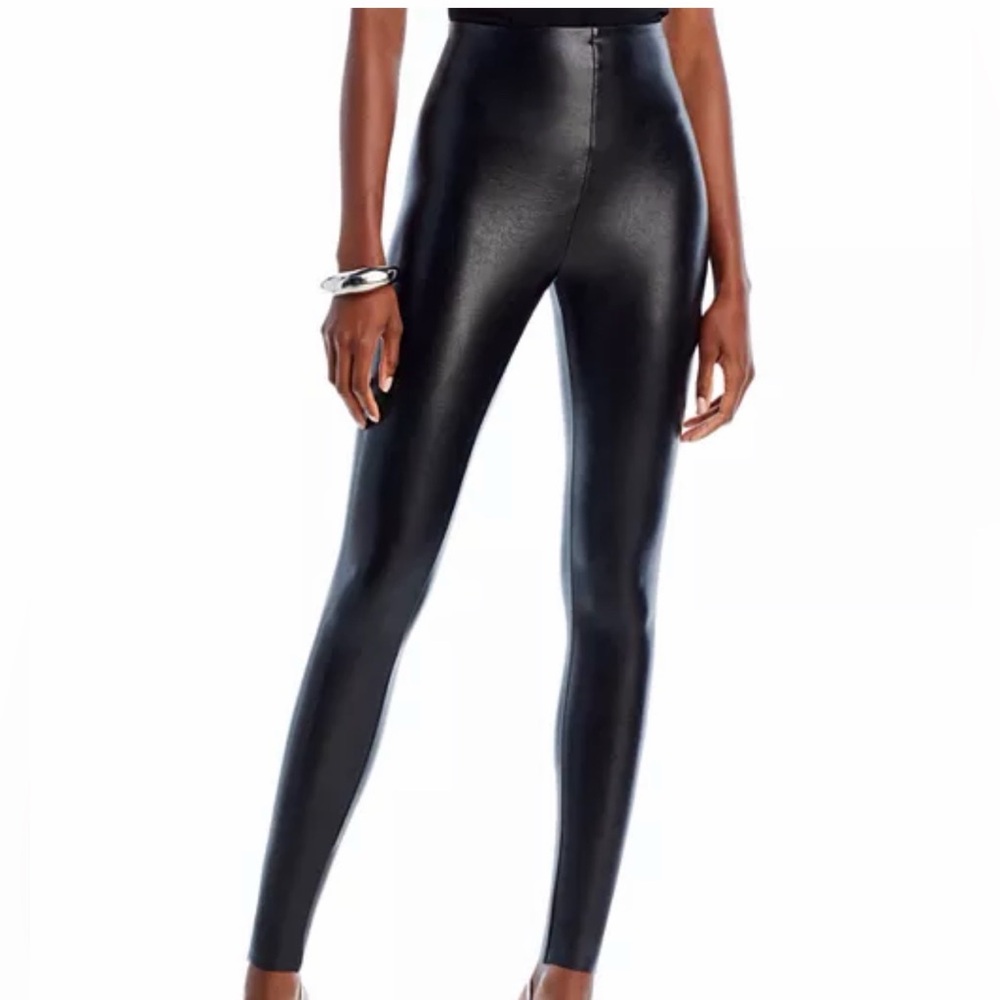 Commando Perfect Control Faux Leather Black Leggings